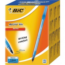 Bic Round Stick Tükenmez 60'lı Kalem-Mavi